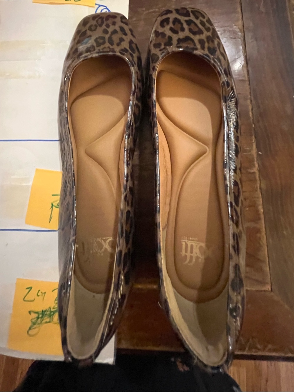 9M Sofft Leopard Print Women's Ballet Flats - Stylish Animal Print